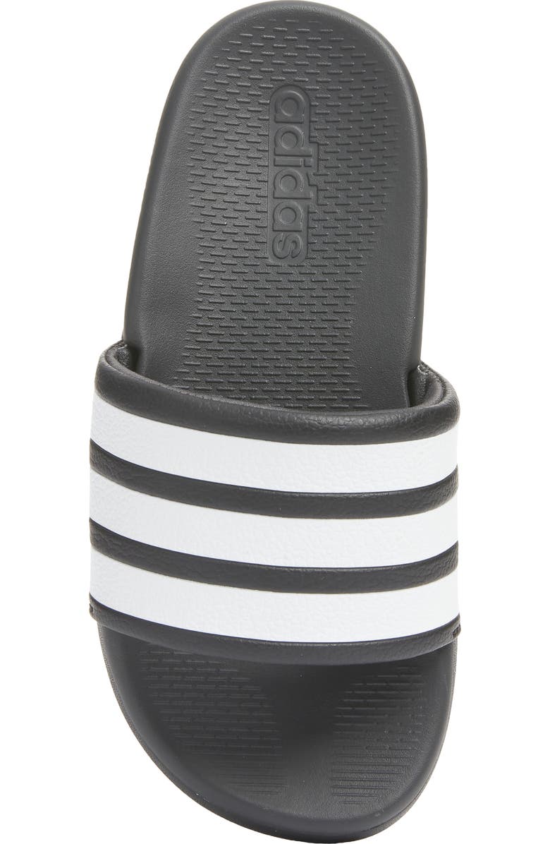 adidas Kids' Adilette Comfort 2.0 Sport Slide, Alternate, color, Core Black/ White/ Carbon