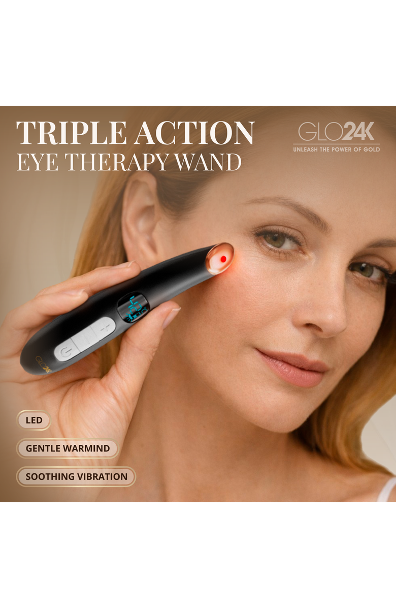 GLO24K UNLEASH THE POWER OF GOLD Triple Action Eye Care Therapy Wand, Alternate, color, Na