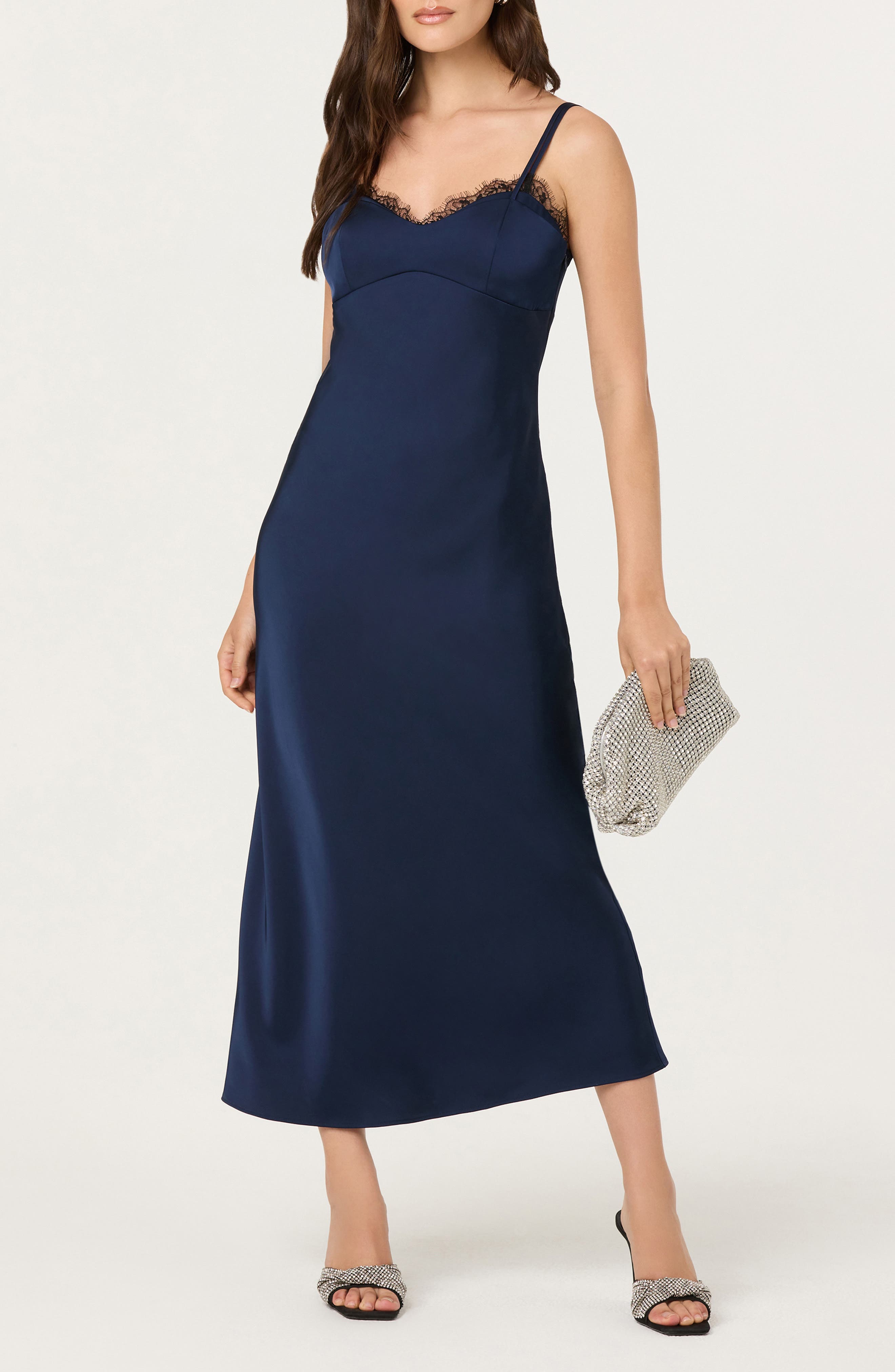 Naveah Lace Trim Slipdress