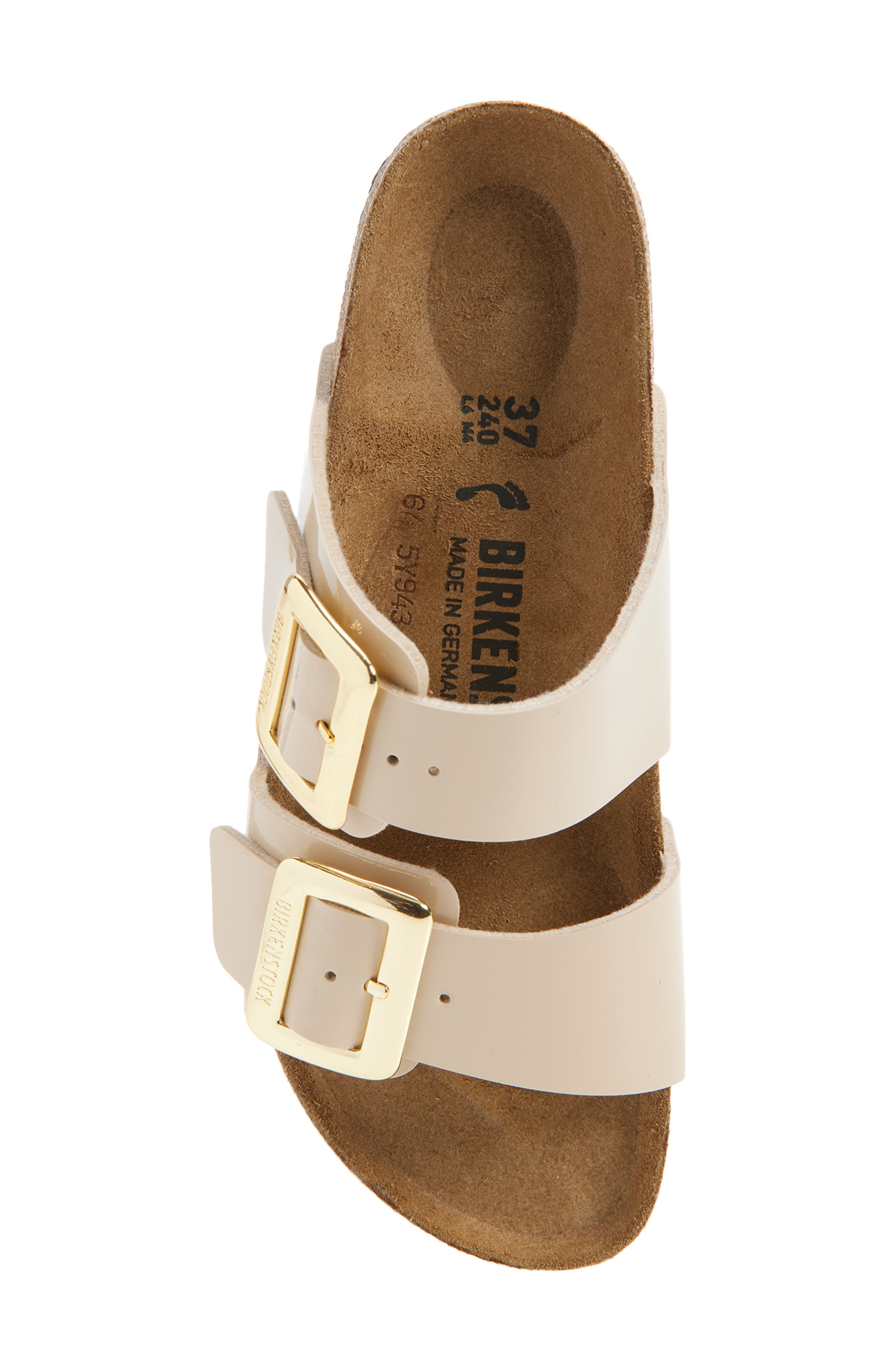 Birkenstock Sydney Luxe Slide Sandal, Alternate, color, Sand
