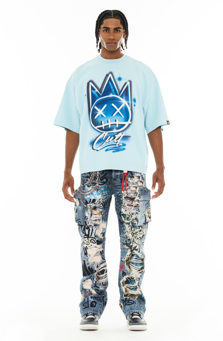 Cult of Individuality Oversized Cotton Graphic T-Shirt, Alternate, color, 