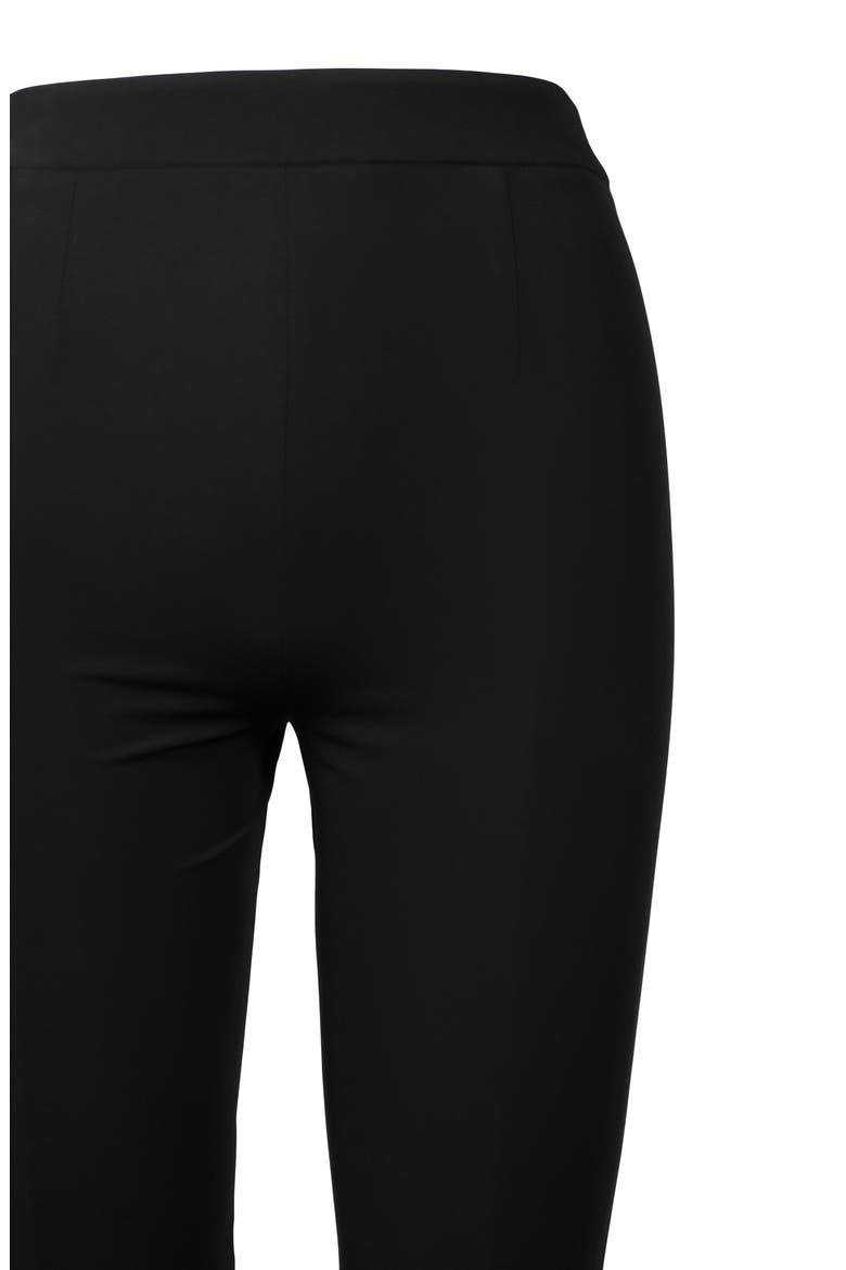 Gabardine Zip Hem Stretch Pants, Alternate, color, BLACK