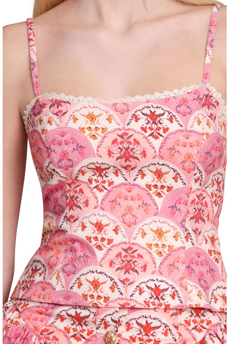 Peplum Camisole, Alternate, color, SCALLOP FLORAL
