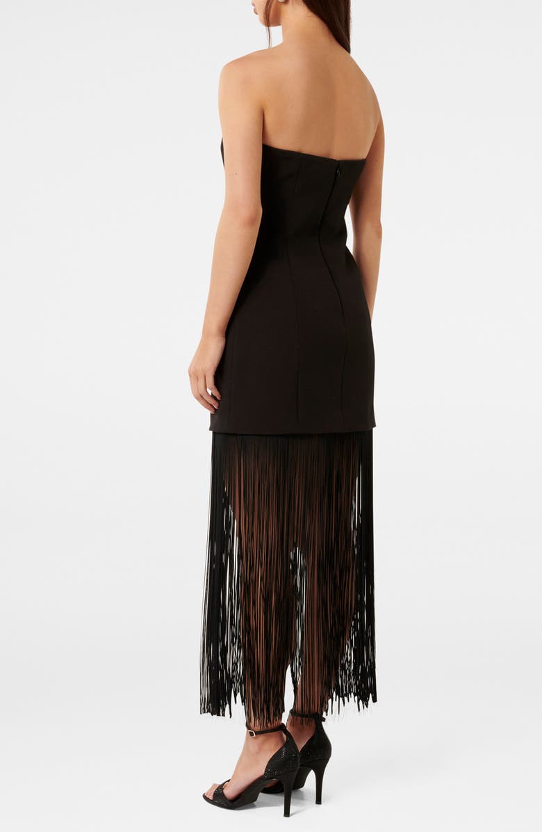 Ever New Brodie Strapless Fringe Dress, Alternate, color,