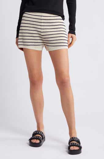 rag & bone Viola Stripe Sweater Knit Shorts