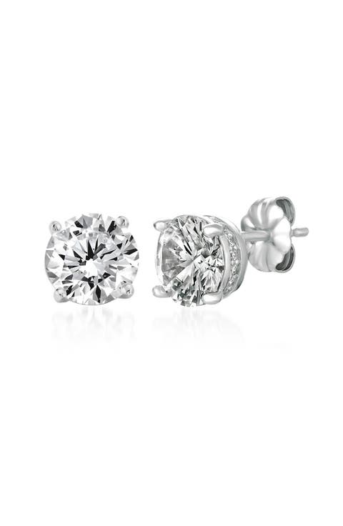 Brilliant Cubic Zirconia Stud Earrings