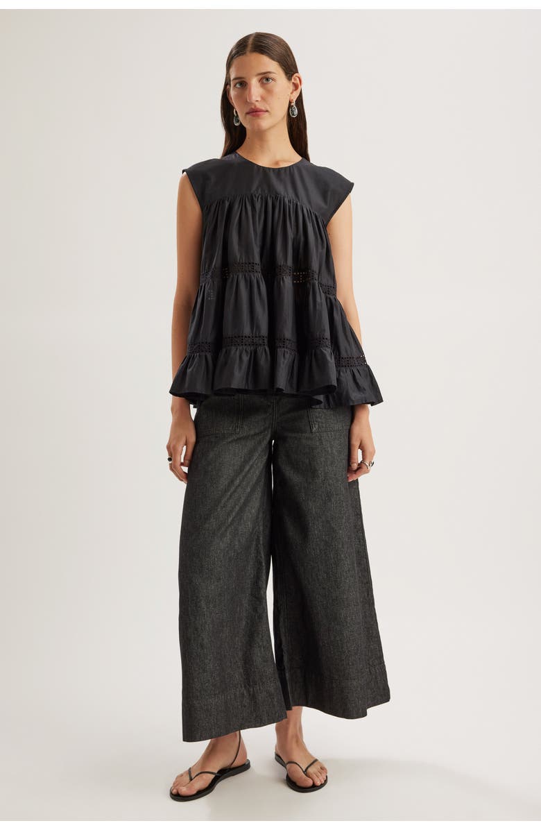 Merlette Quai Top, Alternate, color, Black
