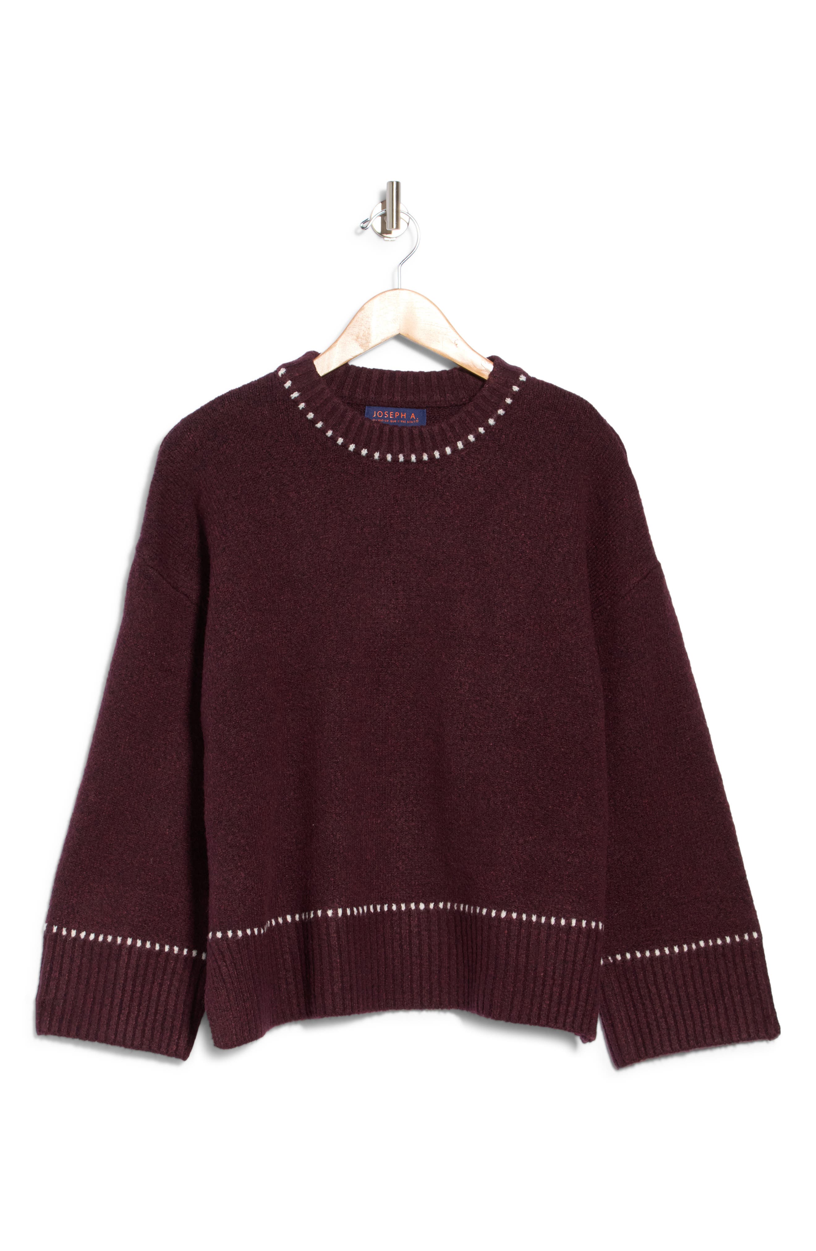 Whipstitch Pullover Sweater