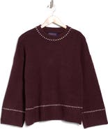 Joseph A Whipstitch Pullover Sweater