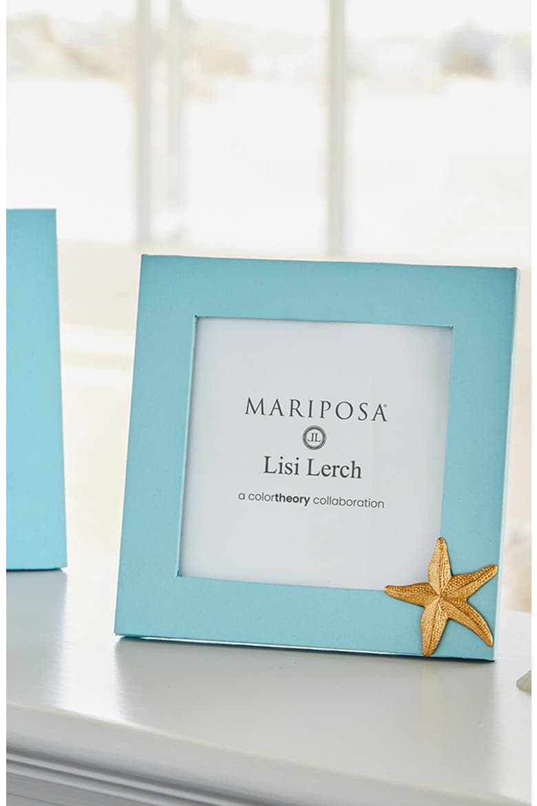 Starfish Blue 4 x 4-Inch Picture Frame, Alternate, color, BLUE