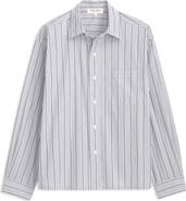 Alex Mill Franklin Loose Fit Stripe Cotton Button-Up Shirt