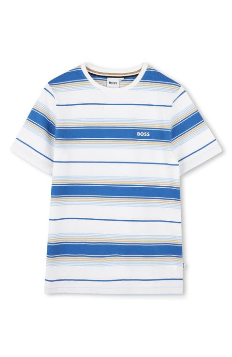 Kids' Stripe Cotton T-Shirt (Big Kid)