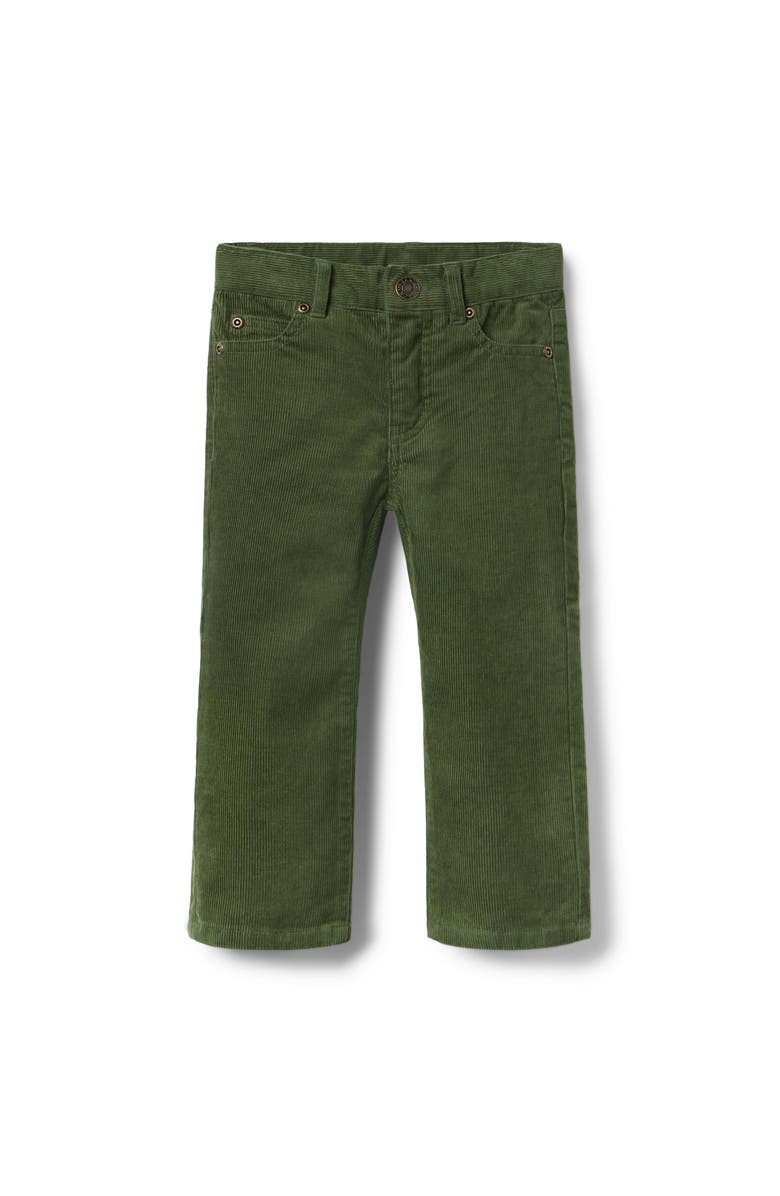 Janie and Jack The Straight Corduroy Pant, Main, color, Green