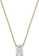 LuvMyJewelry Emerald Elegance 14K Gold Lab Grown Diamond Necklace - 0.75 ct