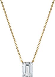 LuvMyJewelry Emerald Elegance 14K Gold Lab Grown Diamond Necklace - 0.75 ct