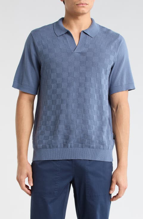 Johnny Collar Jacquard Polo