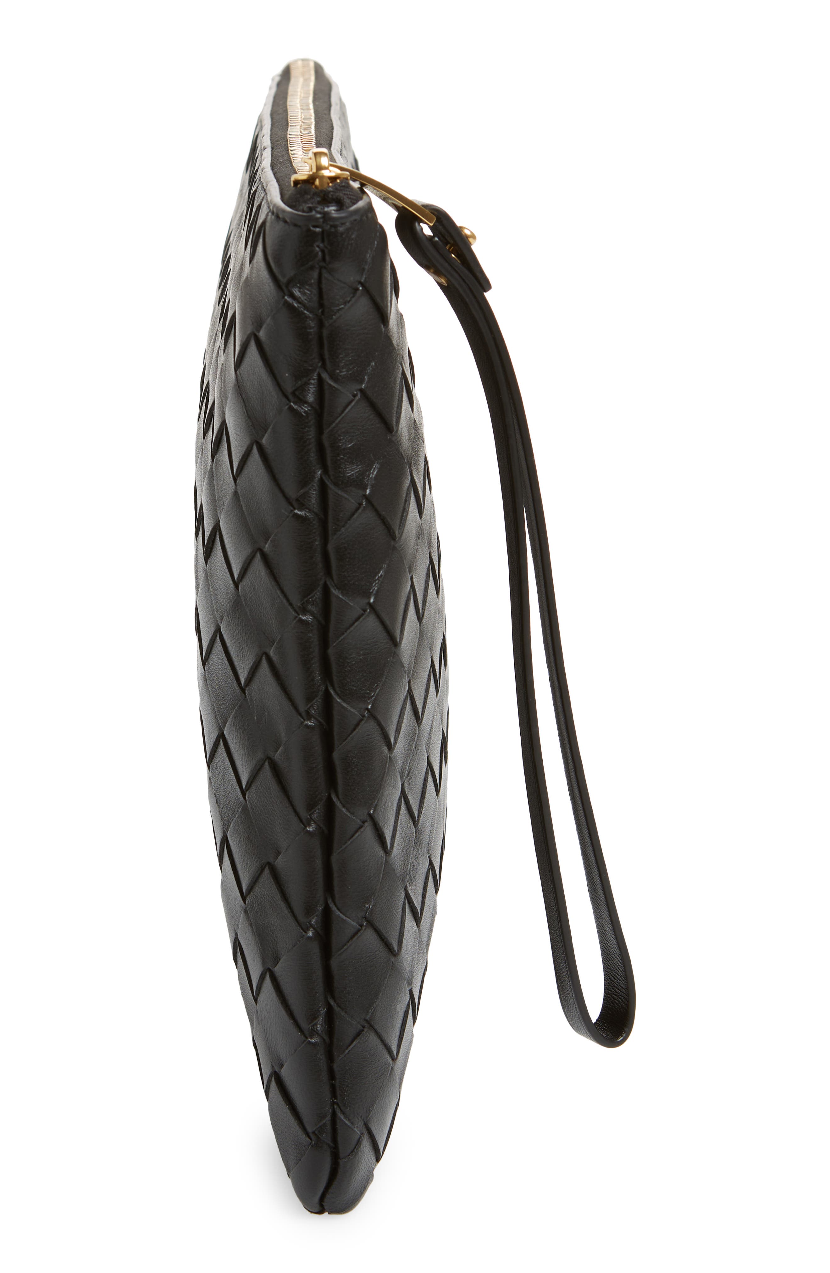 Bottega Veneta Intrecciato Leather Pouch, Alternate, color, 