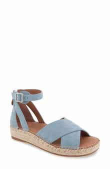 Gentle Souls Leon Ankle Strap Wedge Sandal