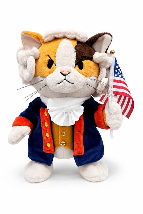 George Washington Colonial Cat Plush Toy