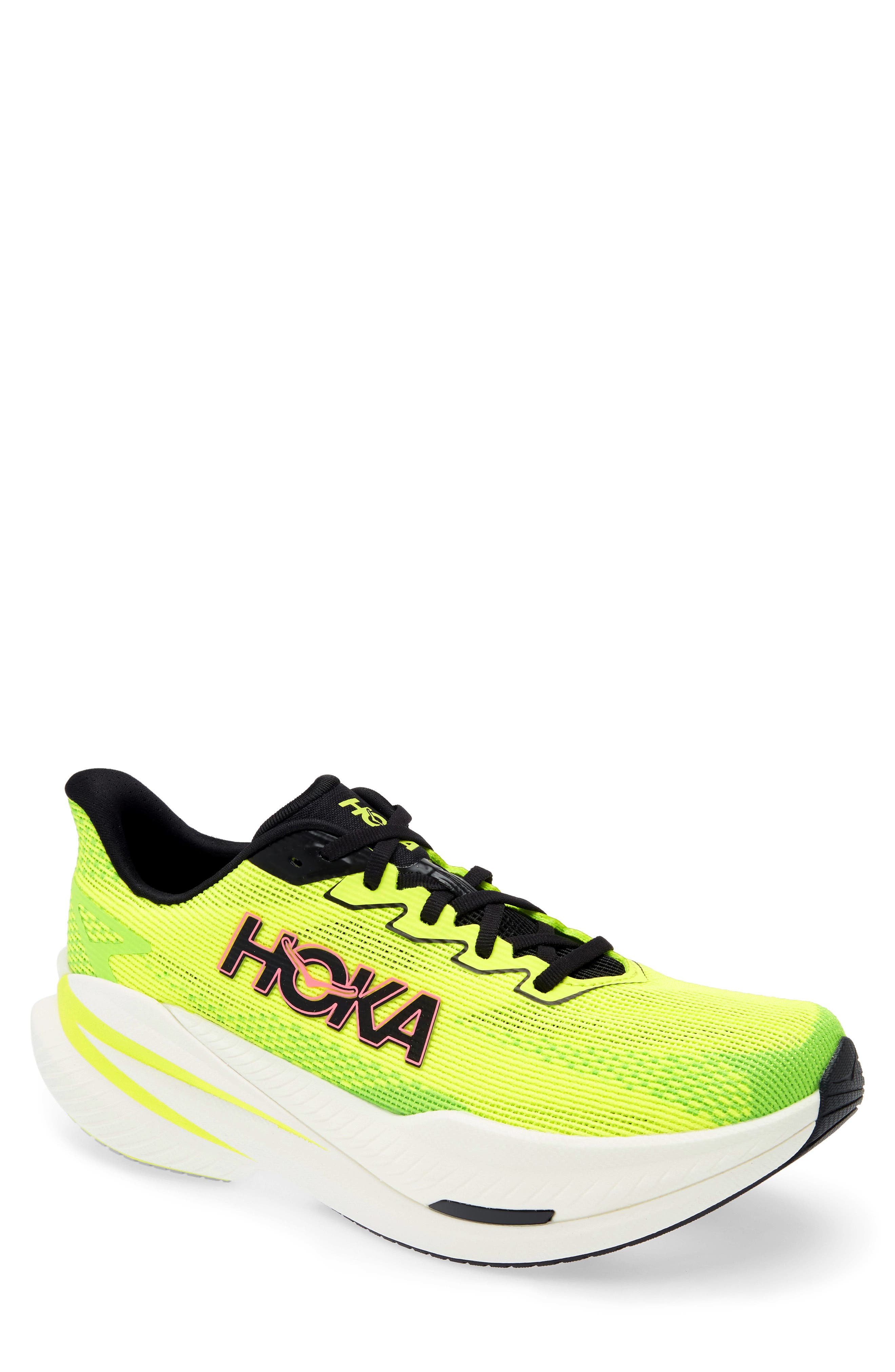 HOKA Mach X 3 Running Shoe, Main, color, Neon Hoka Citrus / Neon Lime