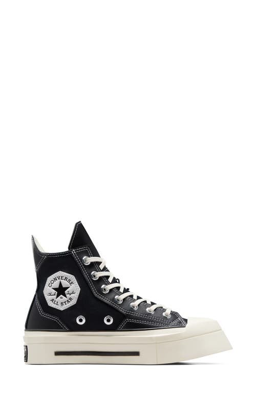 Converse Gender Inclusive Chuck 70 De Luxe Square Toe Platform High Top Sneaker In Black
