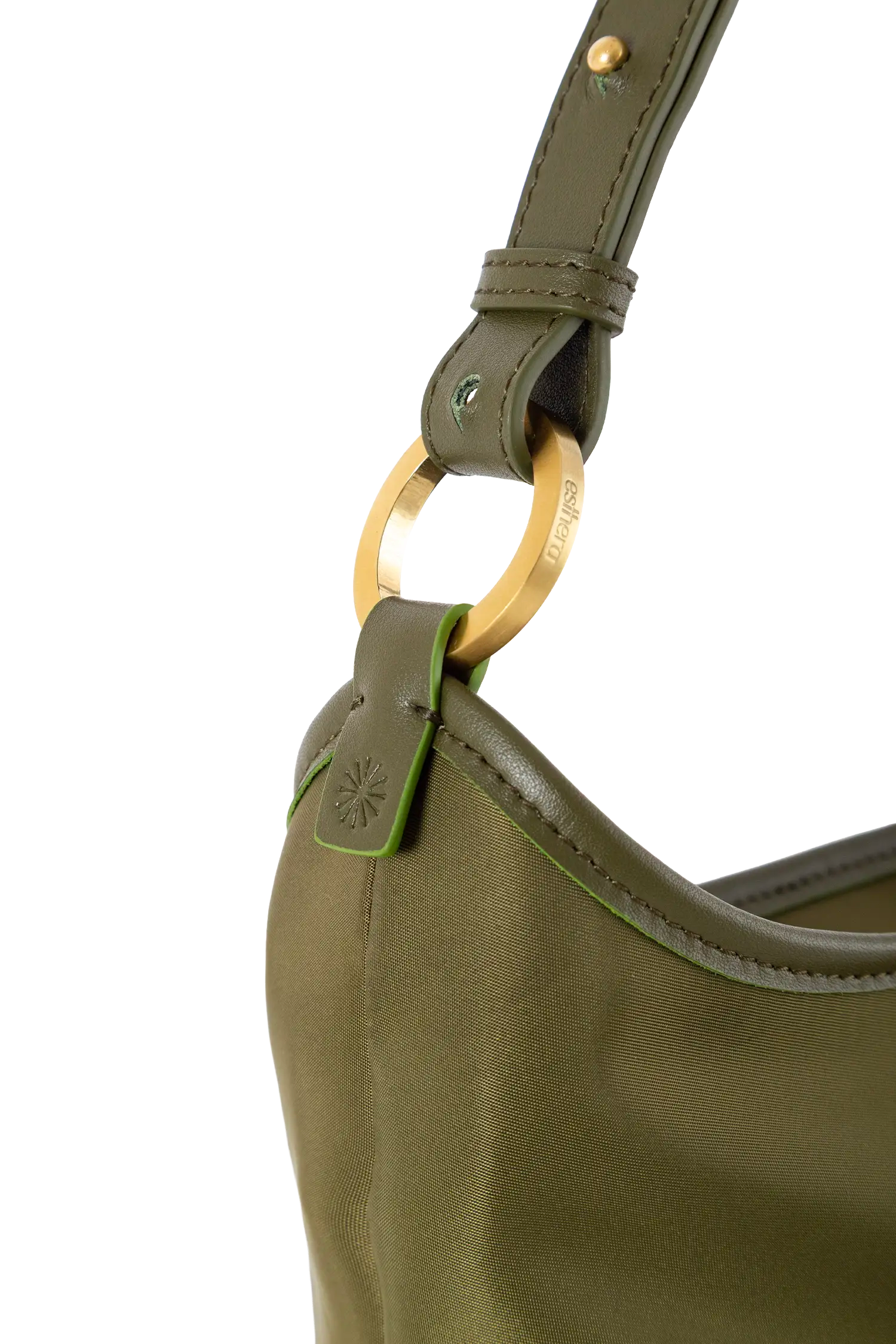 Esthera Rider Nylon Hobo Bag, Alternate, color, Green
