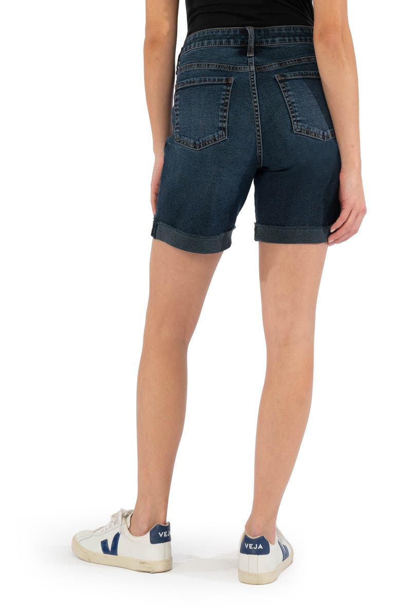 KUT from the Kloth Catherine High Waist Cutoff Boyfriend Denim Shorts, Alternate, color,