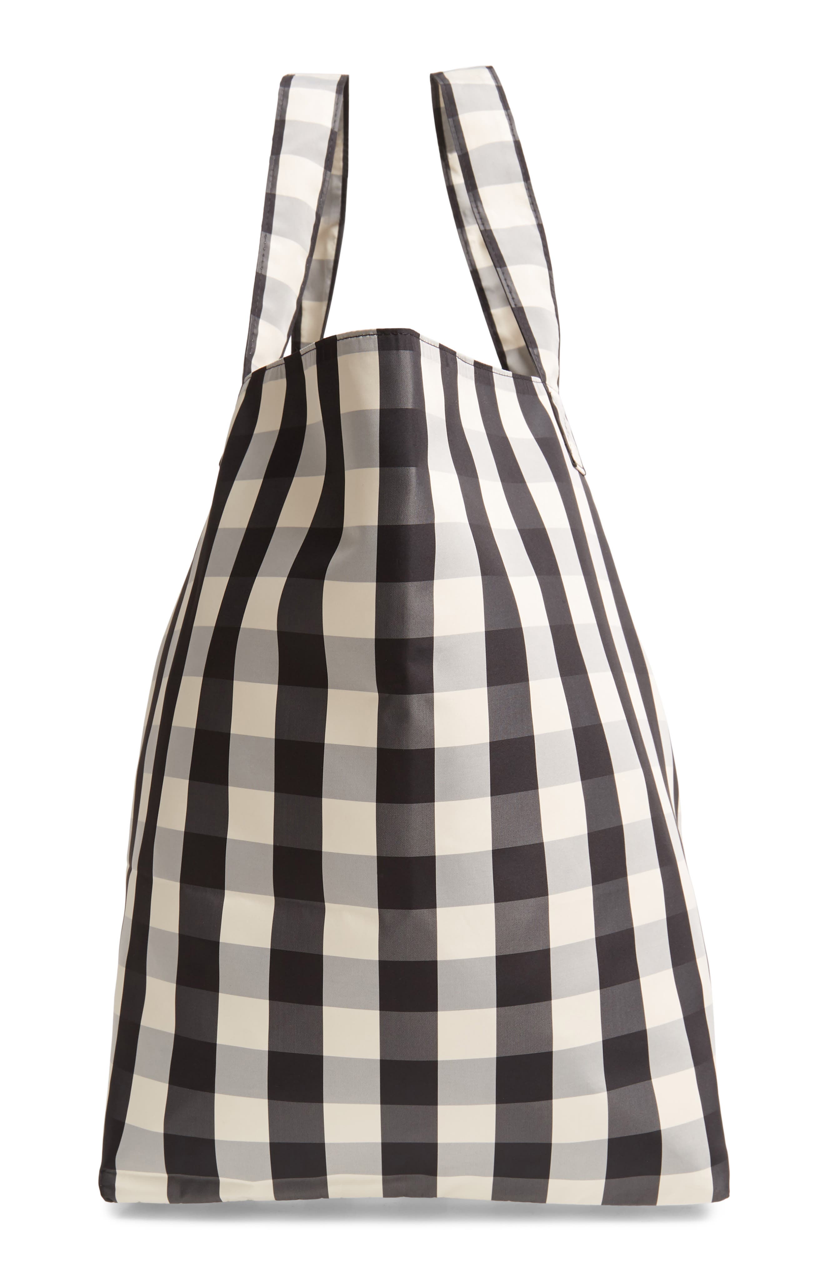 TRADEMARK Large Gingham Nylon Tote, Alternate, color, 