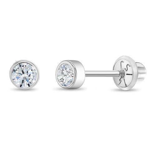 Shop In Season Jewelry 14k Bezel Cubic Zirconia Earrings In April