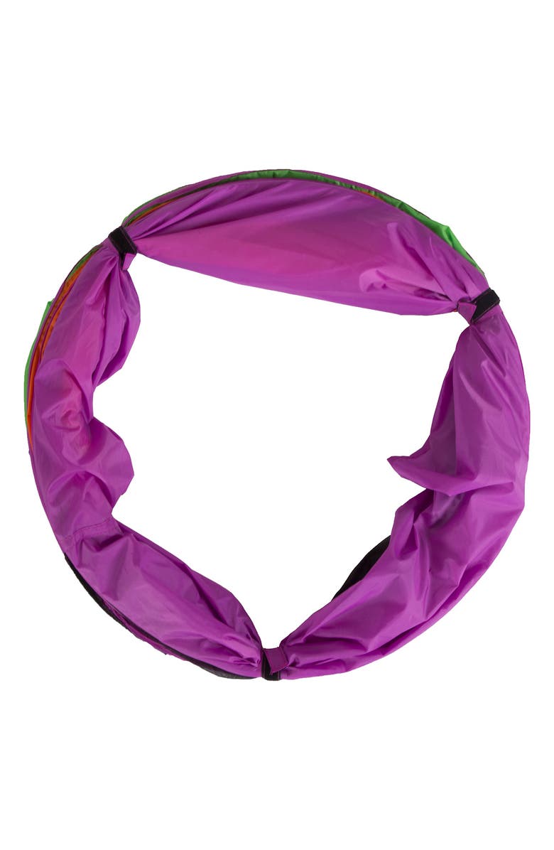 Pacific Play Tents Peek-a-Boo I See You 6-Foot Tunnel, Alternate, color, Purple Blue Green Yellow