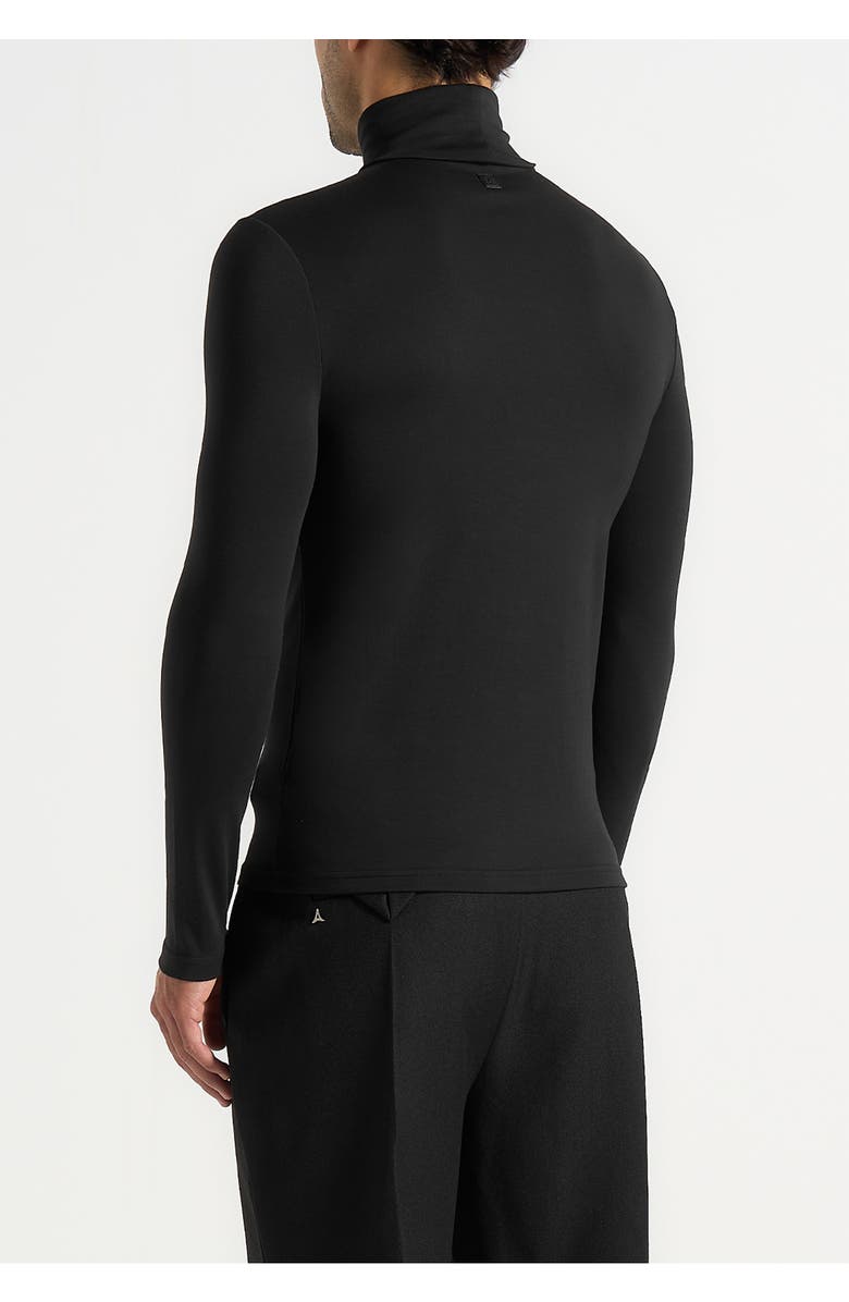 Manière De Voir Long Sleeve Roll Neck Top, Alternate, color, Black