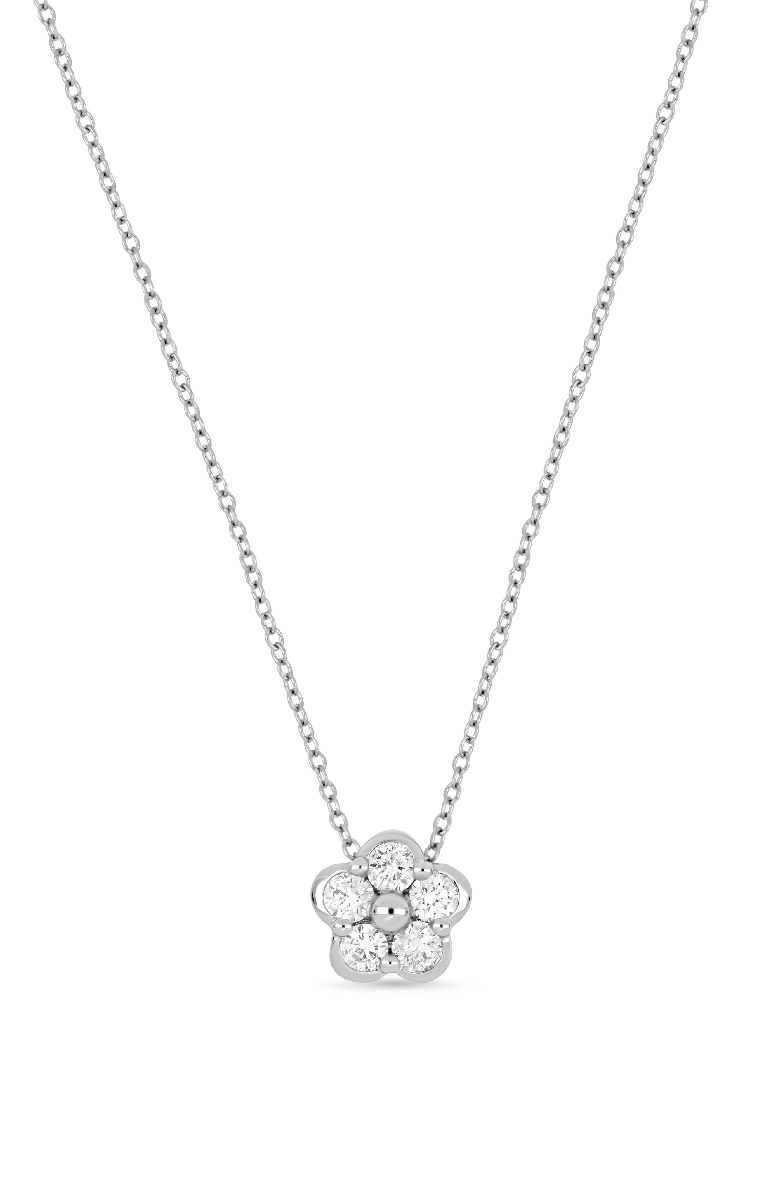 Getty 18k Gold Diamond Pendant Necklace