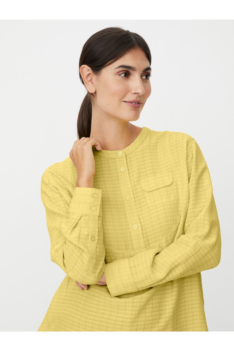 Drystan Long Sleeve Crew Neck Blouse, Alternate, color, Muted Lime