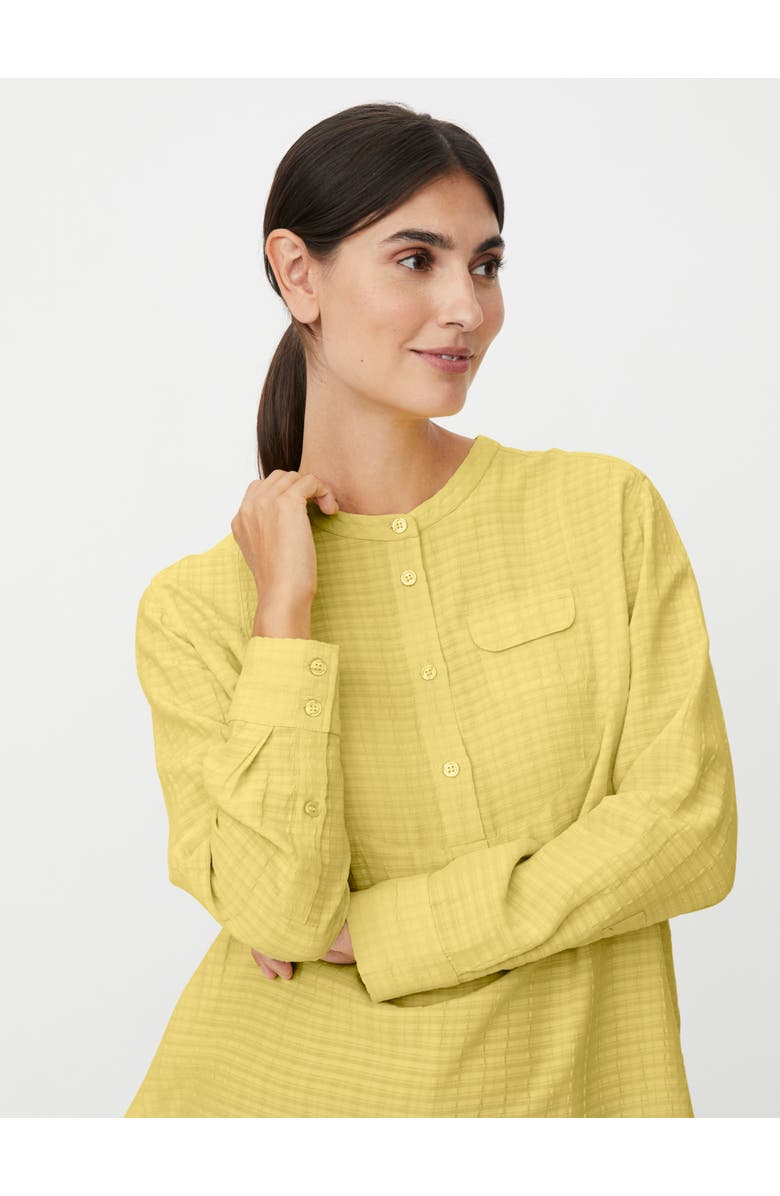 Masai Copenhagen Drystan Long Sleeve Crew Neck Blouse, Alternate, color, Muted Lime