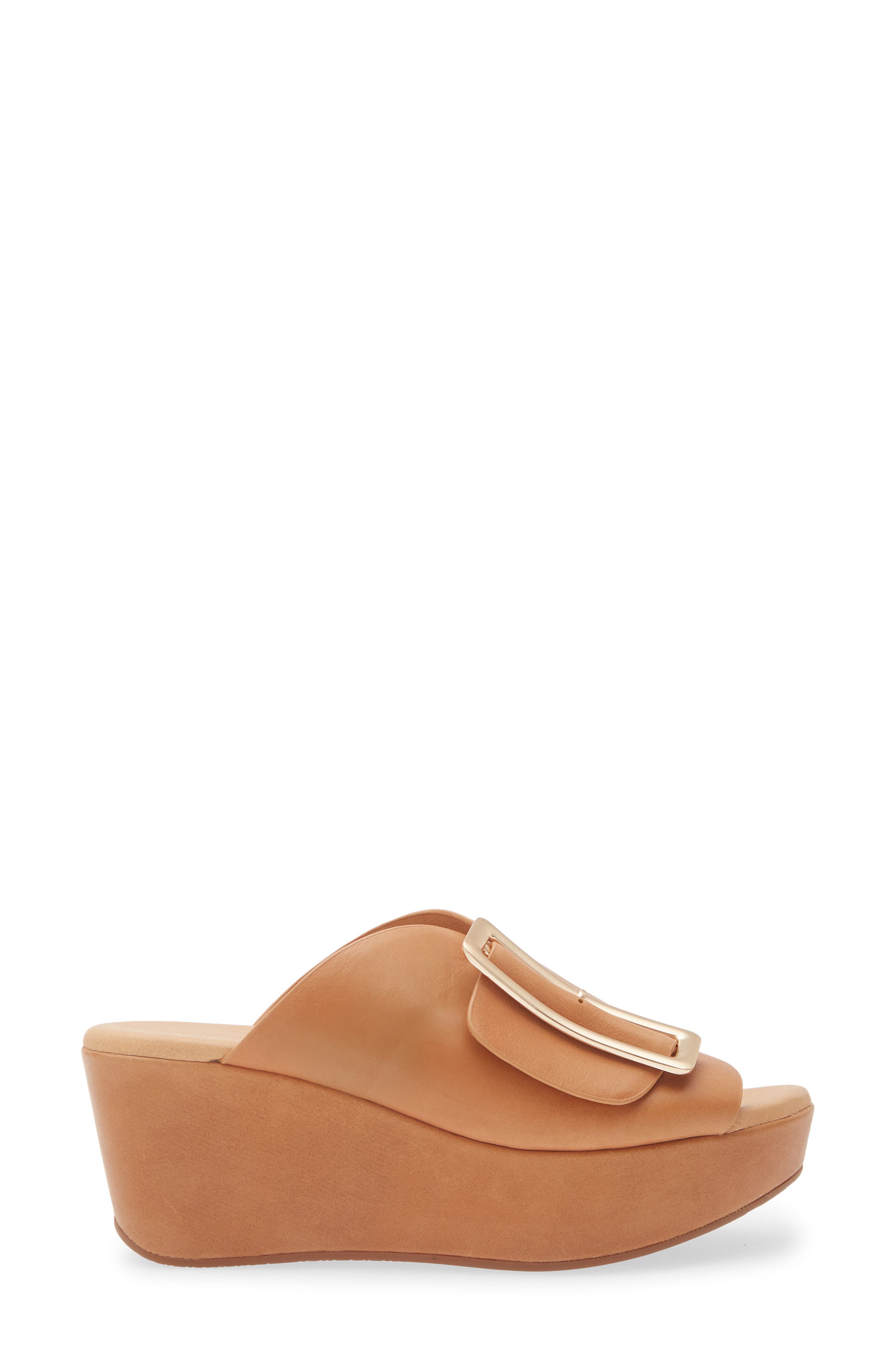 Yasha Platform Wedge Sandal, Alternate, color, CAMEL LEATHER
