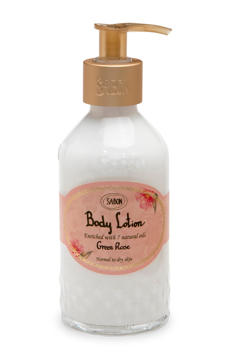 SABON Body Lotion Rose Tea 200mL, Main, color, Green Rose