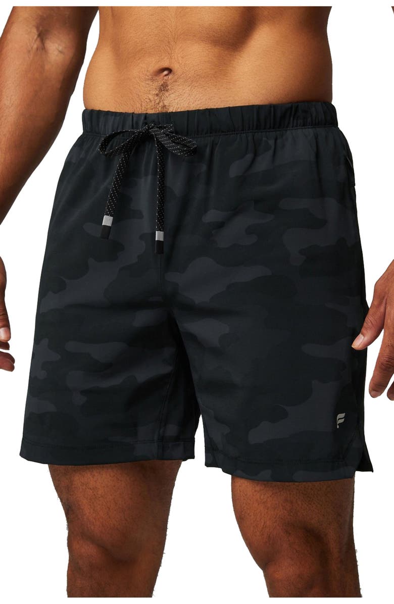 Fabletics The One Short 7", Main, color, Black Tactical Camo