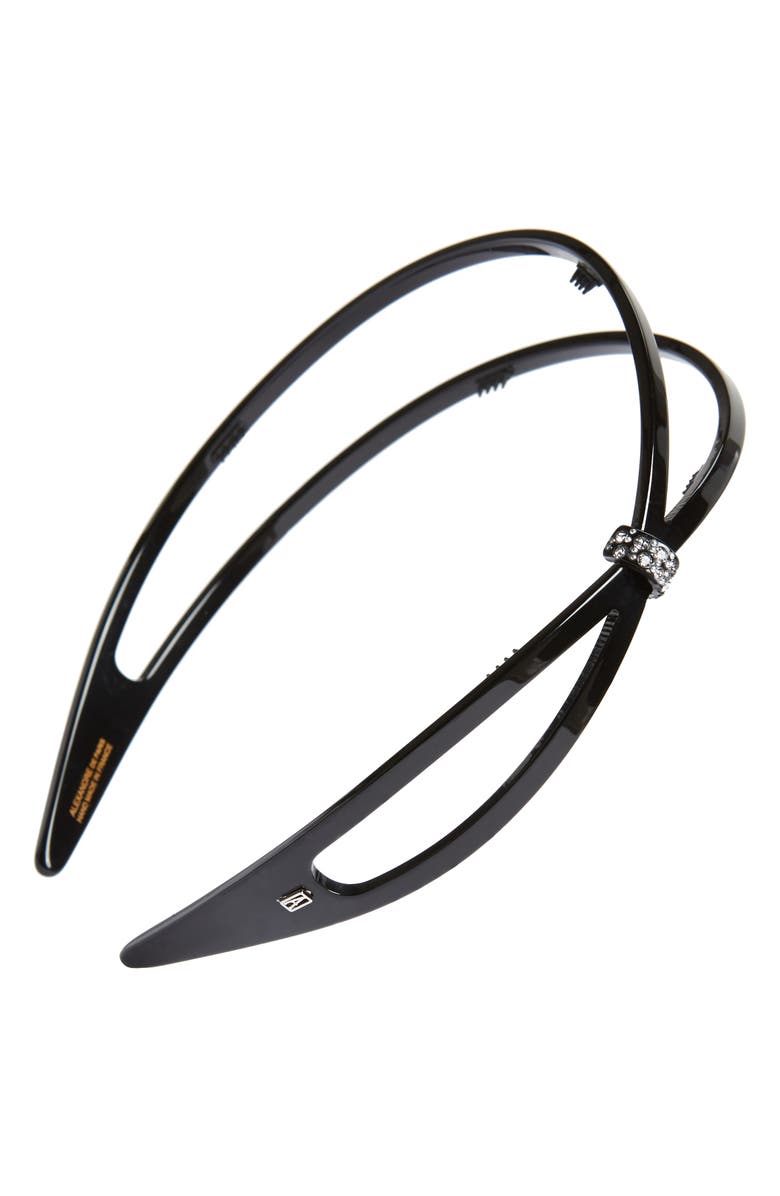 Alexandre de Paris Crystal Embellished Headband, Main, color, 