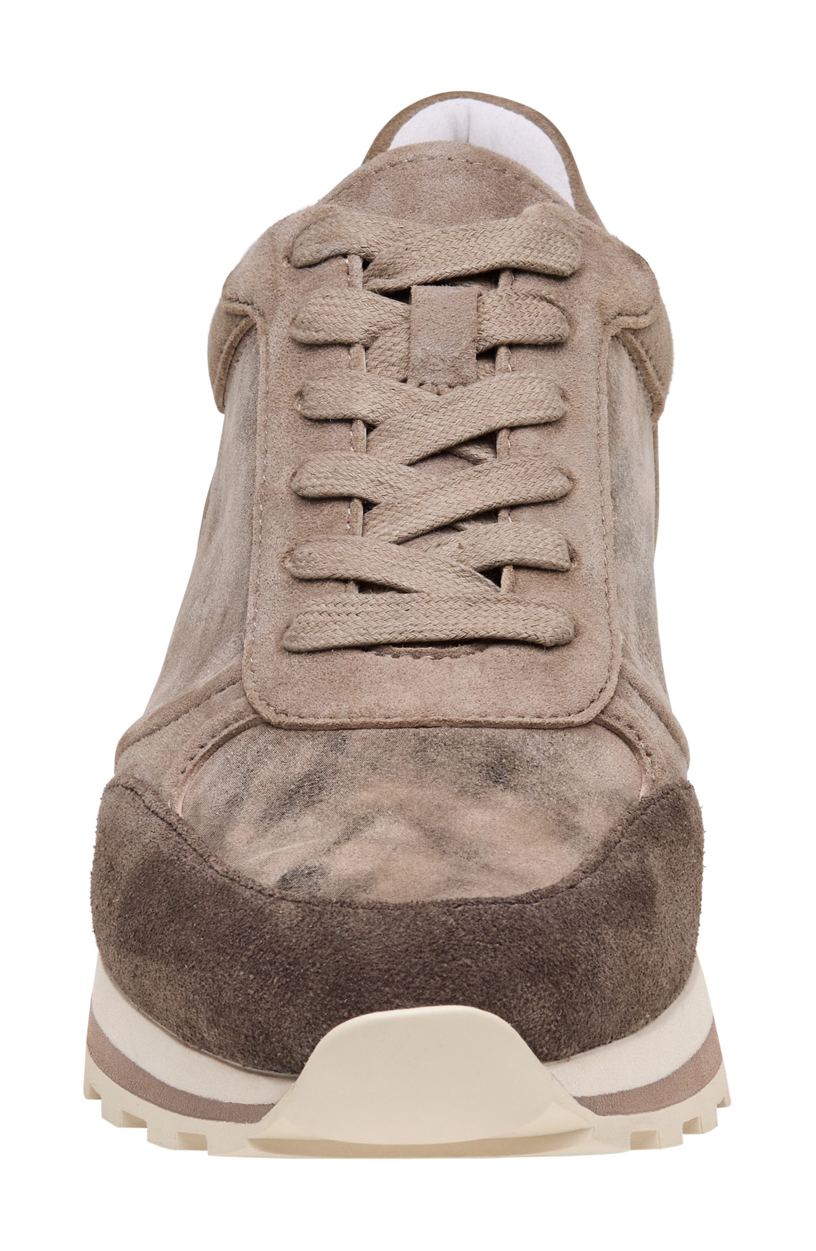 Piper Knit Panel Sneaker, Alternate, color, TAUPE KID SUEDE