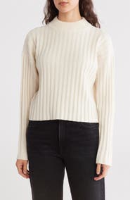 Madewell Mock Neck Crop Sweater