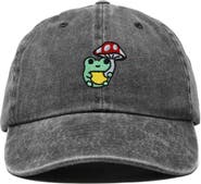 Dalix Mushroom Frog Embroidered Hat