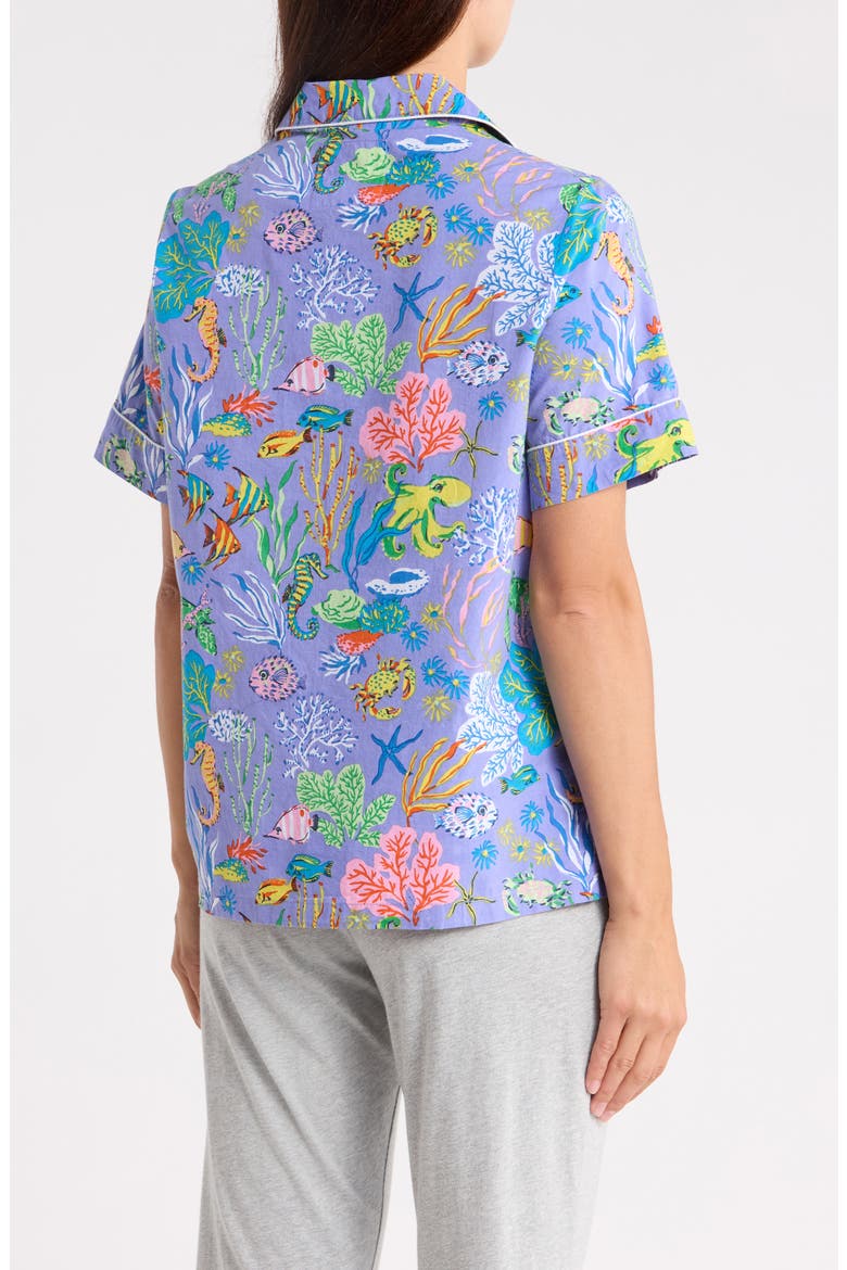Organic Cotton Pajama Top, Alternate, color, LAVENDER