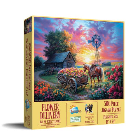 Flower Delivery 500 piece Jigsaw Puzzle for Adults