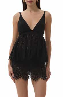 AFRM Declan Backless Lace Top