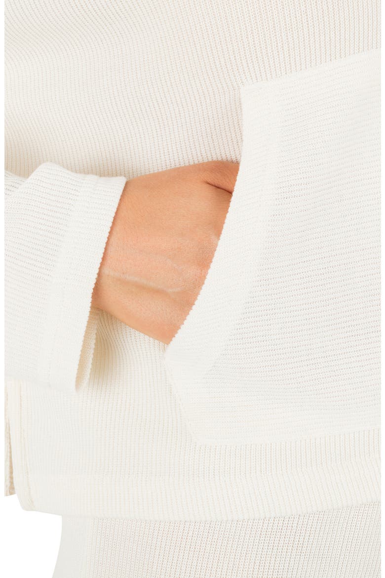 Positano Rib Hoodie, Alternate, color, TOFU