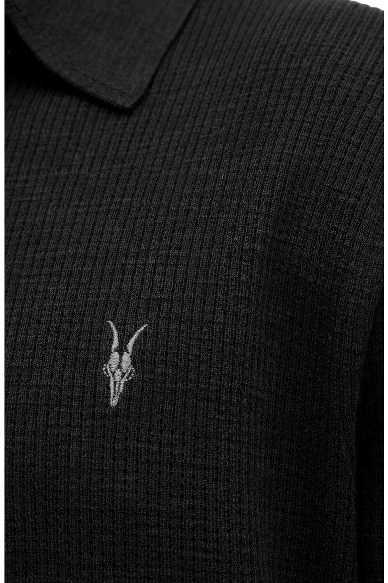 Aubrey Ribbed Polo, Alternate, color, BLACK