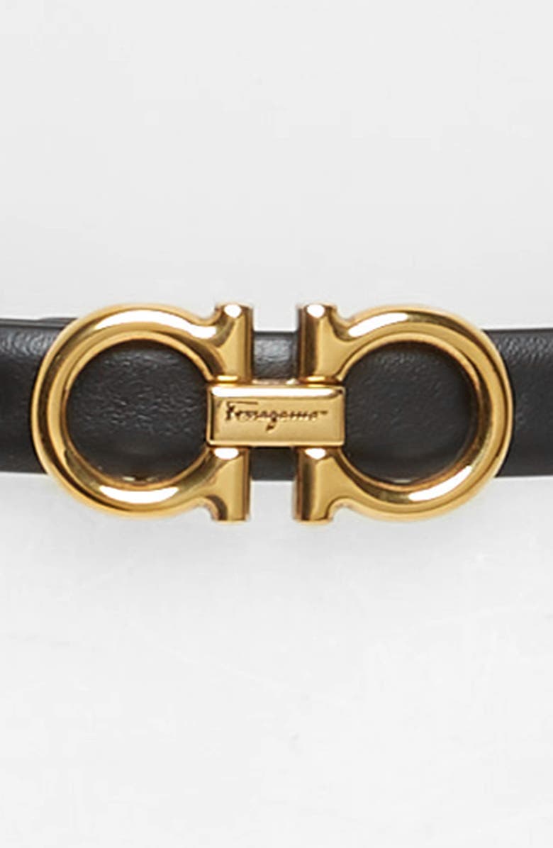 FERRAGAMO Salvatore Ferragamo X-Small New Gancini Leather Belt, Alternate, color,