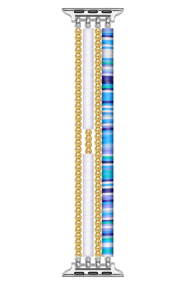 The Posh Tech Bestie Beaded Bracelet Apple Watch<sup>®</sup> Watchband, Main, color,