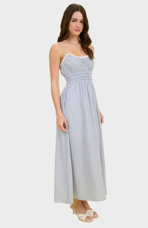 August Sky Stripe Maxi Dress
