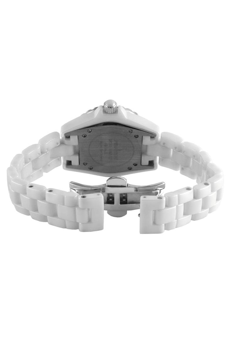 Sports White Ceramic Watch-36MM, Alternate, color, White